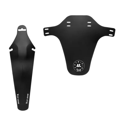 WEST BIKING YP0714043 MTB Mountain Bike Front and Rear Mudguard Set Lightweight Bicycle Fender Splash Guard - Black