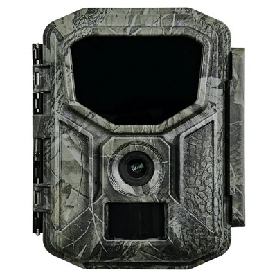Cámara de caza H2W 8K 60MP con panel solar, WiFi y Bluetooth compatible, cámara infrarroja con visión nocturna para reconocimiento de vida silvestre - Camuflaje