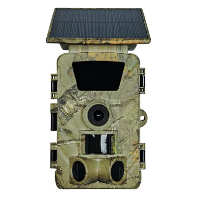 PR903W 5K WiFi Solar Security Camera 60MP Waterproof Trail Camera con PIR Motion Detection per Caccia e Fauna - Mimetico