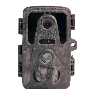 Cámara para fauna silvestre DL-QJ02 16MP 1080P IP66 con sensor infrarrojo y velocidad de activación de 0,8 s para vigilancia al aire libre - Camuflaje