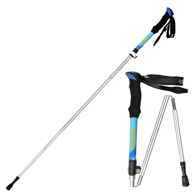 Kodenor Campo de Trekking ao ar Livre Camping de 5 Seções de Alumínio Bet - Azul