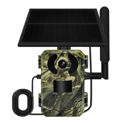 ESCAM QF380 Solar 4G Intelligent Hunting Camera Waterproof PIR Motion Sensor Night Vision Trail Camera, Version EU