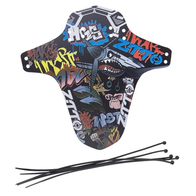 ZTTO Colorful Pattern Mountain Bike Fender PP Road Bicycle Mudguard, Short Style - 1