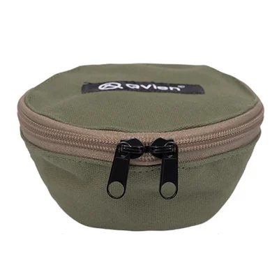QVIEN Outdoor Camping Cutlery Bowl Storage Bag BBQ Picnic Travel Tableware Carrying Case - Verde