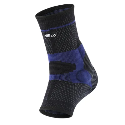 VILICO AB211 1 stuks Sports Enkelsteun Elastische Gebreide Beschermende Brace voor Basketbal Voetbal Hardlopen - Donkerblauw M