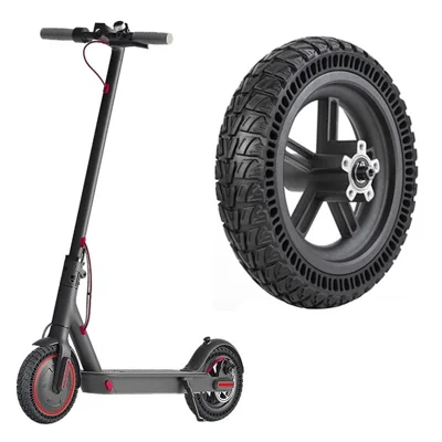 Pour Xiaomi M365 Pro / Pro 2 / Pro 3 E-scooter 9 pouces Assemblage du moyeu de la roue arrière Pneu solide anti-explosion de trottinette électrique