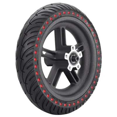 Для Xiaomi M365 Pro / Pro 2 / Pro 3 E-scooter 8.5-дюймовая шина Замена Цветной точечный декор Противоскользящий электрический скутер Задняя ступица колеса - Красный