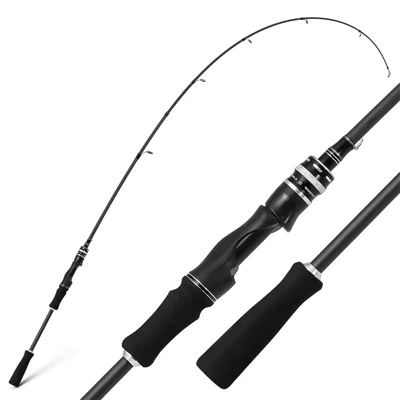 28236 2-Piece Spinning Rod Fiberglass Spinning Fishing Pole ML Lightweight Fishing Rod