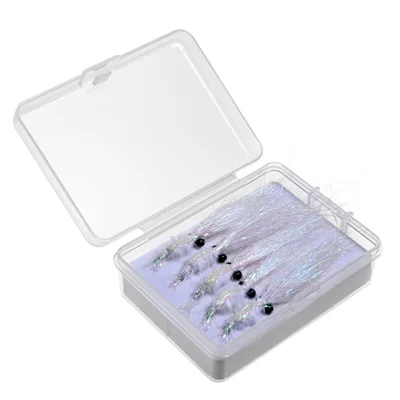 28230 5PCS Soft Ice Silk Shrimp Shape Fishing Lures Fly Tying Baits Trolling Lures - Hook Length: 21.7mm