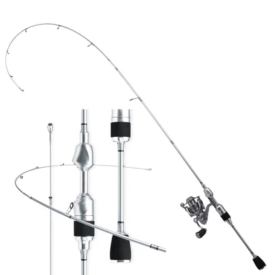 28238 1.65m XG Silver Armor UL Fishing Pole Carbon Ultra Light Fishing Rods with EVA Grip Handle