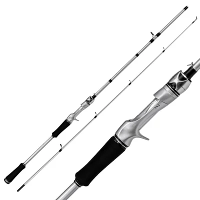 28239-S602 2.1m Fiberglass Fishing Rod Casting Spinning Fishing Pole for Bass, Trout, Crappie Fishing - Casting