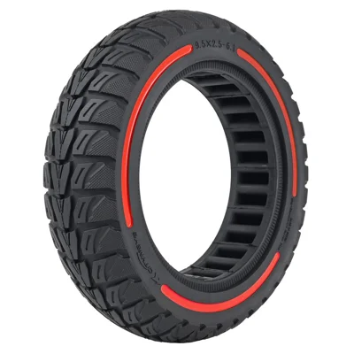 Для электрического скутера Niu 9.5 * 2.5-6.1 резиновая шина Honeycomb Shock Absorption Inflation Free Tyre - Red