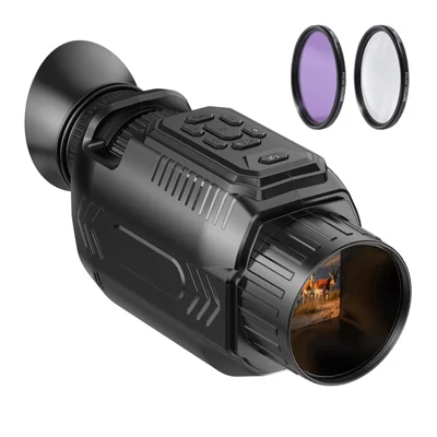 D15 WiFi Night Vision Monocular Camera 4K Video 64MP Photo 28X Zoom, with 64GB Memory Card + 43mm Macro Lens + CPL Filter