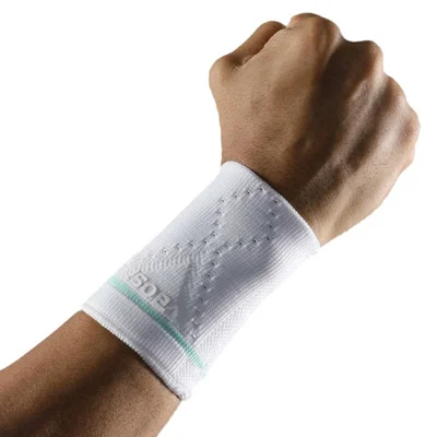 VBOSI 2187V 1Pc Size L Wrist Support Brace for Men Women Fitness Gym Workout Sweat Absorbent Breathable Wrist Protector - White