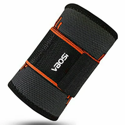 VBOSI 0117V 1Pc Size M Sports Wrist Support Compression Wrap for Basketball / Fitness / Cycling / Hiking / Badminton / Tennis / Running - Orange