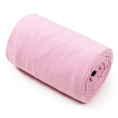 180 x 70 - 75 cm Fleece Sovsäck Lättviktig Portabel Innesäck för Utevistelse, Camping och Resor - Rosa
