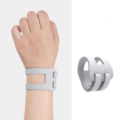 1 unidad de soporte para muñeca TFCC para lesiones de tendón, diseño en forma de U, férula para muñeca para tenis y bádminton, deportes - gris S