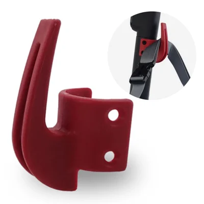 Gancio in nylon per Ninebot Max G30 Monopattino elettrico Gancio per borse appese Gancio a gruccia - Rosso