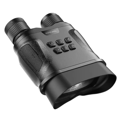 APEXEL APL-NV008 Binocolo con Visione Notturna IR con Zoom Digitale 12X, Dispositivo a Visione Notturna con Rivestimento Multistrato e 5 Livelli IR Regolabili