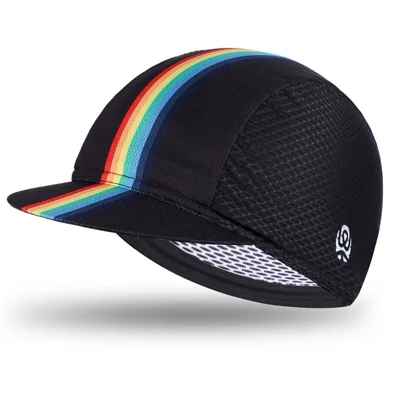 Vélo Ouest YP0201298 Été Vélo Extérieure ANTI-UV Capuchon Respirant Sun Chapeau Au Soleil - Arc-en-ciel / Noir