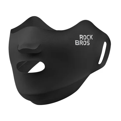 ROCKBROS KZ019 Reflective Outdoor Cycling Face Mask Windproof Face Cover for Men Women - Black / One Size