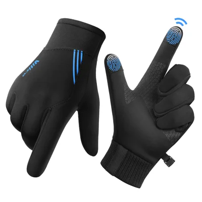 VILICO A0008 Guantes de Invierno A prueba de Viento Forro de Lana Cálida Guantes Táctiles para Esquí Ciclismo Motocicleta