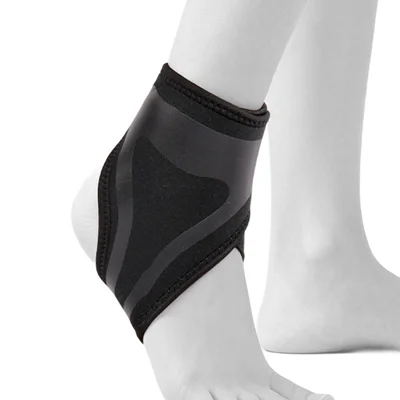 SURECOOL 7007 1 Unidad Protector de Tobillo Deporte Ligero Correa Cruzada Talón Abierto Transpirable Ajustable Soporte para Correr Baloncesto - Negro / Pie Izquierdo