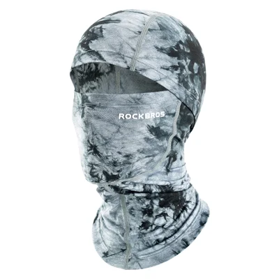 ROCKBROS 13260012 Cycling Balaclava 3-Way Windproof Face Cover for Skiing Hiking - Charcoal Gray