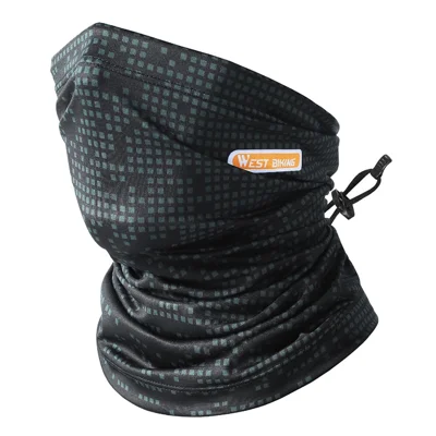 WEST BIKING YP0201323 Fascia parasole in seta ghiacciata elastica per sport all'aperto Ciclo Coprividio - Nero/Grigio