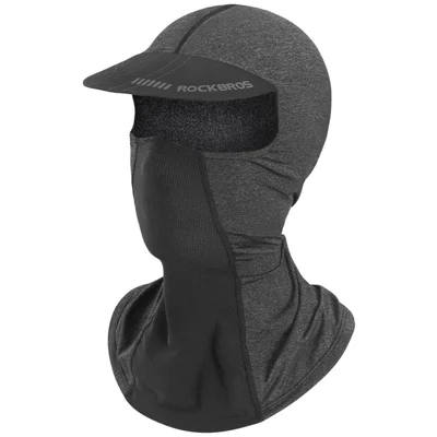 ROCKBROS LF8119 Maschera a Faccia Piena Volta Protezione Solare Protezione da Sole Traspirante in Seta Per la Seta Esterna Del Casco da Motocicletta Per il Cabina Balaclava Con Brio - Nero