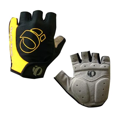 LF-L003 1 Par de Luvas de Ciclismo MTB Luvas de Bicicleta MTB Luvas de Bicicleta de Espuma Respirável Para Ciclismo Gym de Treino de Ciclismo - Amarelo / M