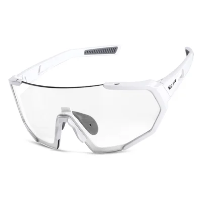 WEST BIKING YP0703148 Photochromic Sports Goggles Men Women Cycling UV Protection Windproof Eyeglasses - White