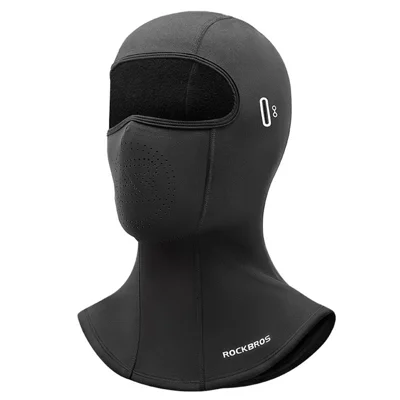 ROCKBROS LK1322004001 Máscara de Inverno para Ciclismo, Capuz Quente de Veludo para Motociclista