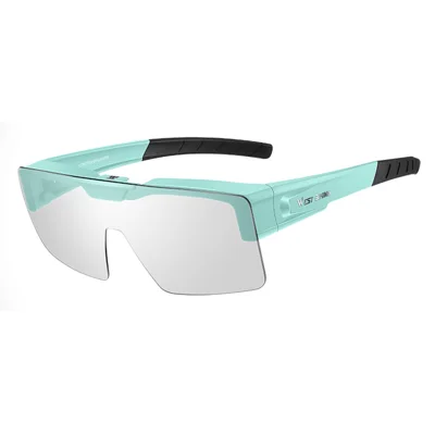 WEST BIKING YP0703159 Outdoor Cycling Sunglasses for Men and Women Clear Sunglasses Wind-Proof Sports Glasses - Green