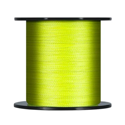 CHIREN 300m 4-Strand PE Braided Fishing Line Long Casting Abrasion Resistant Fishing Wire, Yellow - 0.8