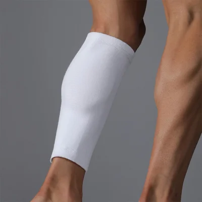 VBOSI 4007V 1PC Calf Compression Sleeve Leg Compression Socks Shin Splints Support for Running Cycling - White  /  M