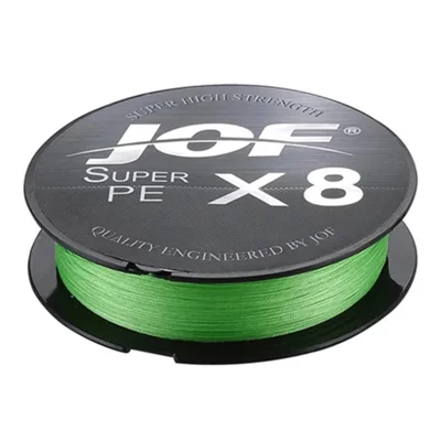 JOF 1 Roll 100m 5.0# 8 Strand PE Fishing Line Abrasion Resistant Braided Fishing Wire - Green