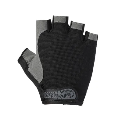 Half-Finger Gloves Mountain Bike Motorcycle Riding Off-Road Gloves - Black / Size: XL