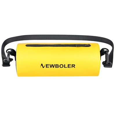 NEWBOLER BIK13-BAG339 2,5 L Bolsa Tática Impermeável Bolsa Transversal Leve em PVC para Esportes Aquáticos Ciclismo Caminhadas - Amarelo