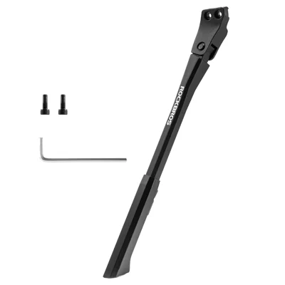 ROCKBROS 270027 Adjustable Aluminum Alloy + ABS Bicycle Kickstand 34-41cm Height for 26-27.5 inch Bikes - Black