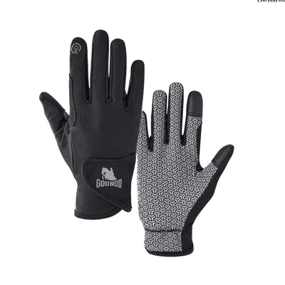 GOUNOD GL093 Equestrian-Reithandschuhe aus Eisesseide, rutschfeste Silikon-Touchscreen-Handschuhe für den Sommerreitsport