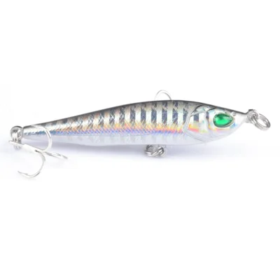 CH16 6.5cm 11g 3D Eyes Plastic Simulated Lure Hard Bait with Hook Fishing Tackle - Style 1