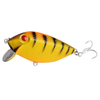 N19F 8cm 10.12g Floating Minnow Lure with Treble Hooks Laser Coated Topwater Fishing Bait - Style 8