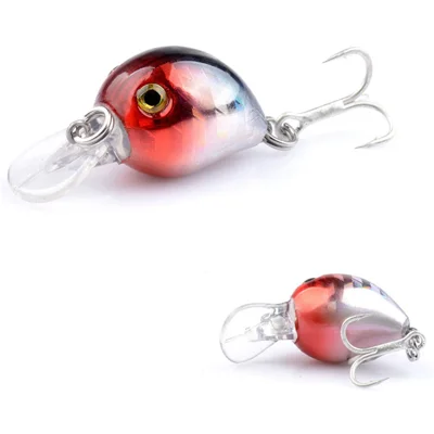 G56D 3,2 cm 1,5 g Plastisk fiskbait Långkastande konstig crankbait lock med krok - Stil 6