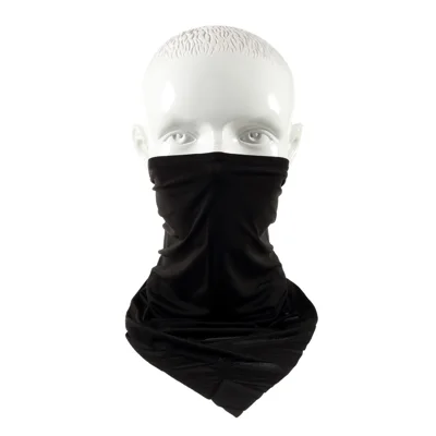 Cycling Face Bandana Outdoor Sports Headband Triangle Ice Silk Cool Scarf - Black