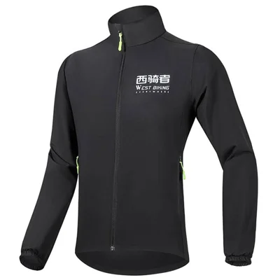 WEST BIKING YP0202332 Outdoor Spring Autumn Long Sleeve Coat Windproof Sport Cycling Jacket - S