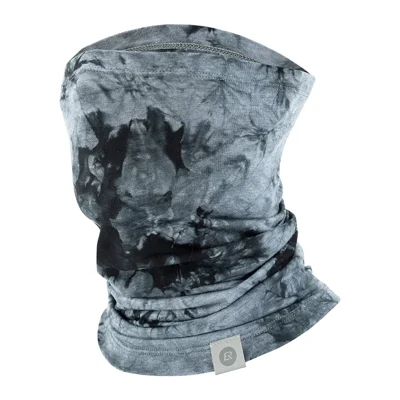 ROCKBROS 11260006 Tie-Dye Neck Gaiter Double-Sided Windproof Warm Head Cover for Skiing Cycling - Charcoal Gray
