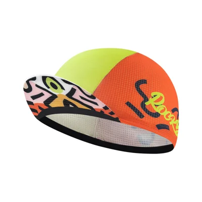 ROCKBROS M018 Cycling Cap Polyester + Spandex Breathable Helmet Liner for Cycling - Orange Yellow