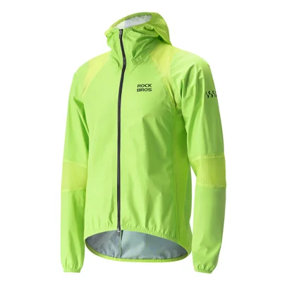 ROCKBROS YPW091 Wasserdichte winddichte Fahrradjacke 17500+ mmH2O mit Kapuze Outdoor-Jacke