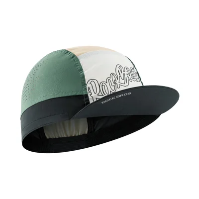 ROCKBROS M017 Cycling Cap Nylon + Spandex Breathable Mesh PP Brim Helmet Liner for Outdoor Cycling - Moss Green